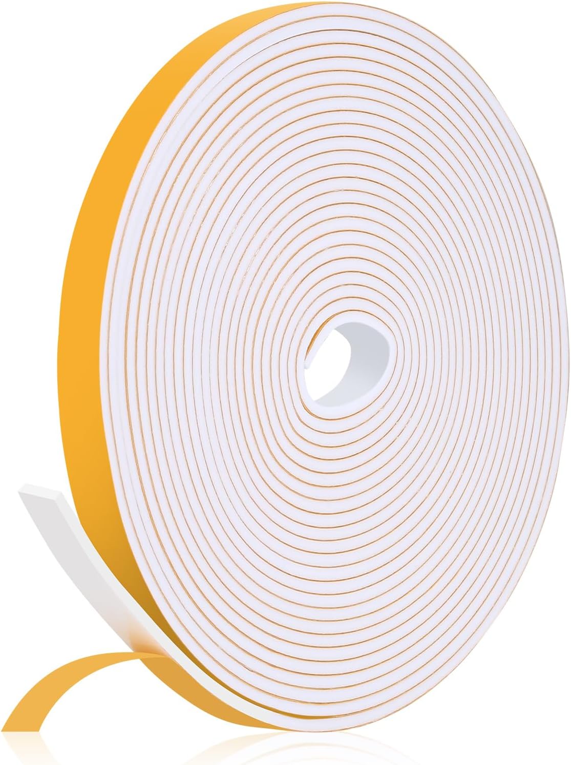 26Feet Weather Stripping Seal (1/2 Inch X 1/8 Inch) for Door Window, High Density Foam Tape