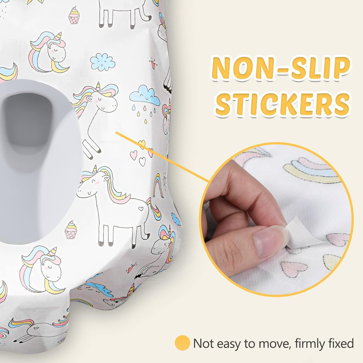 Mimorou 40 Pcs Toilet Seat Covers Disposable for Kid Toddler Extra Large Paper Potty Seat Cover