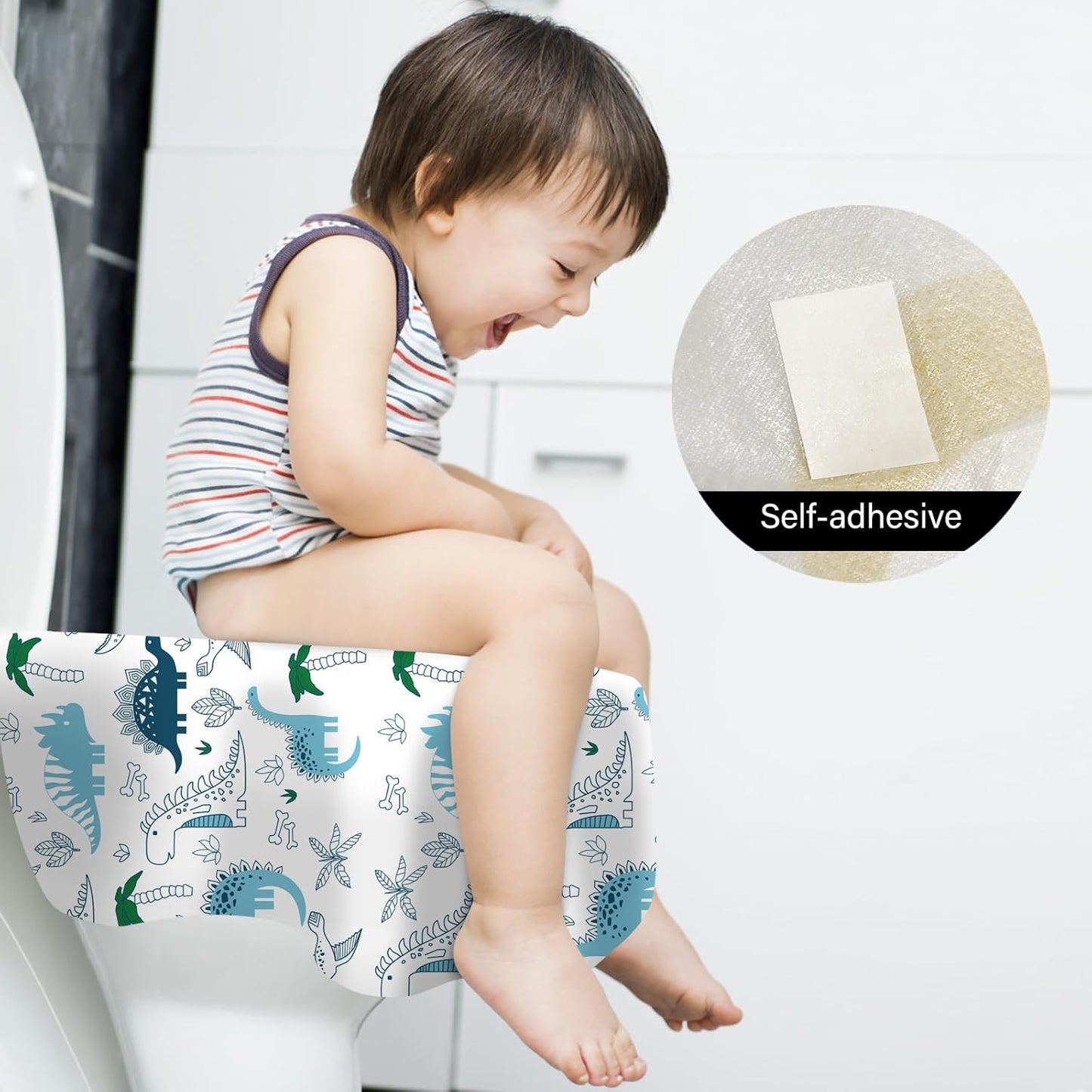 60 Pack Toilet Seat Covers Disposable, Extra Large Waterproof Toilet Cover for Toddlers & Adults