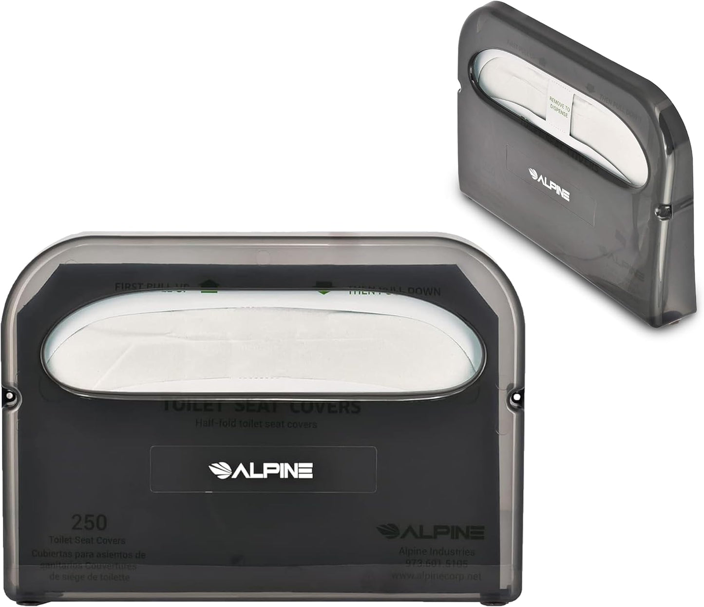 Alpine Toilet Seat Cover Dispenser - Wall Mount Disposable Toilet Seat Cover Holder For Commercial