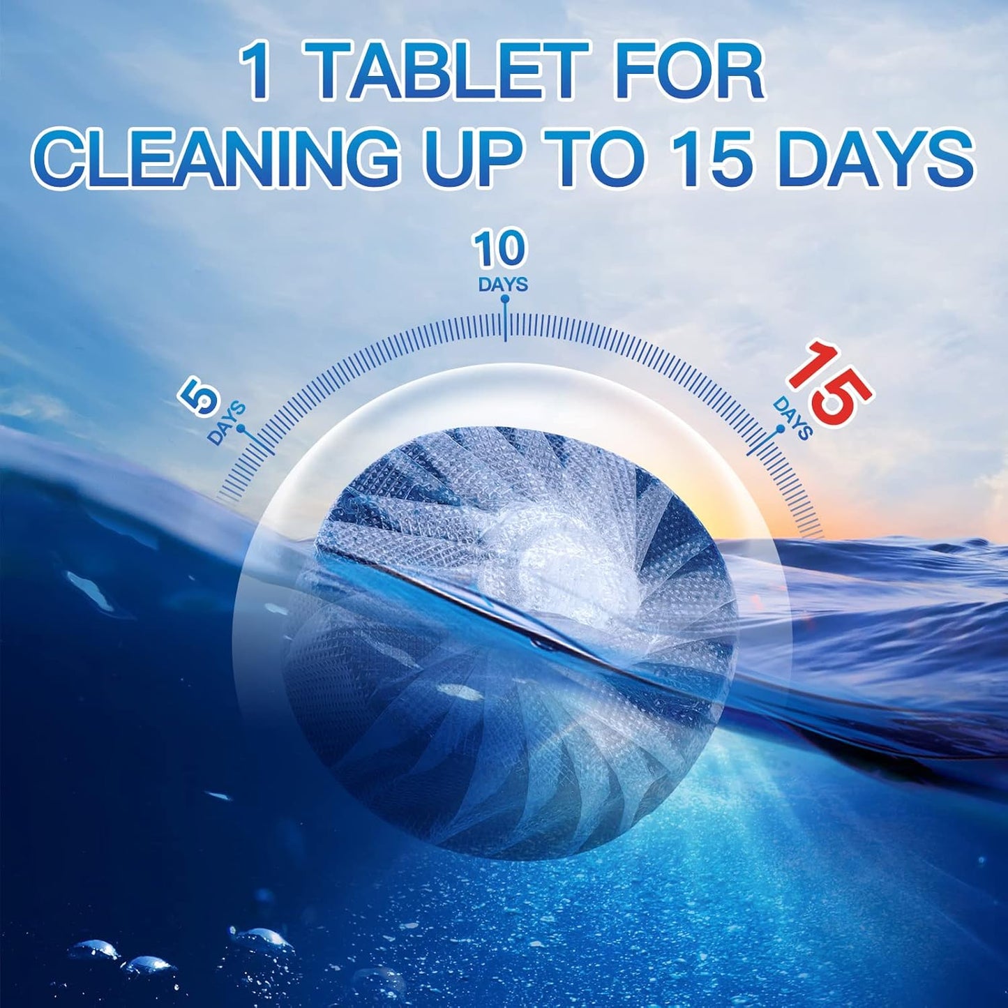 Vacplus Toilet Bowl Cleaners - 20 Pack Long-Lasting Toilet Cleaner Tablets, Prevent Stains &