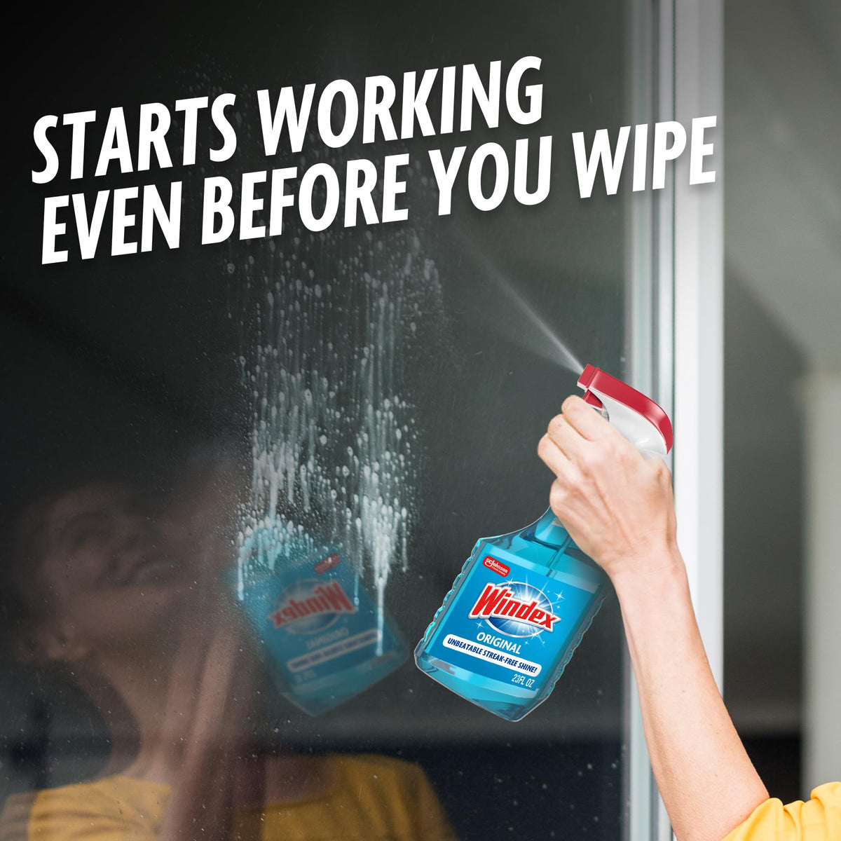 Windex Glass and Window Cleaner Spray Bottle, Bottle Made from 100% Recycled Plastic, Surface