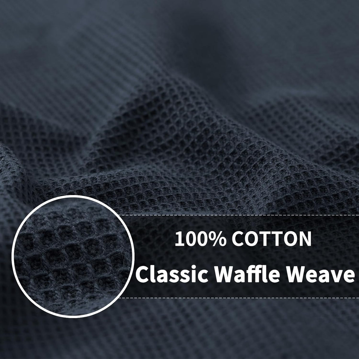 Homaxy 100% Cotton Waffle Weave Dish Cloths - 12 Pack Soft and Absorbent Dish Towels - 12 x 12