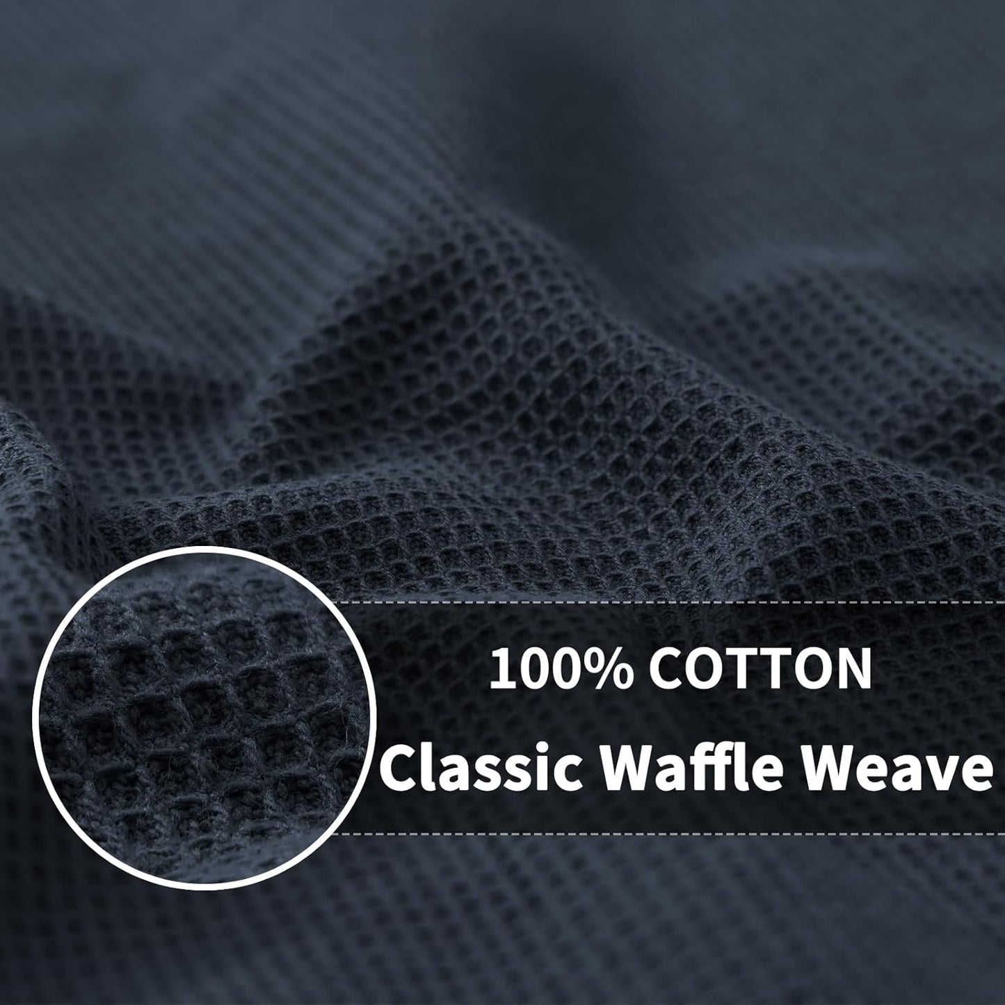 Homaxy 100% Cotton Waffle Weave Kitchen Towels - 4 Pack Soft and Absorbent Dish Towels - 16 x 26