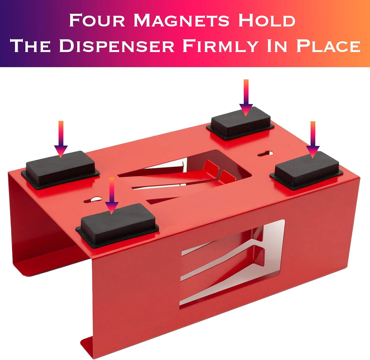 EHOMEA2Z Magnetic Glove Holder,Glove Box Holder,Glove Dispenser,Durable Coated Steel,Space Saving