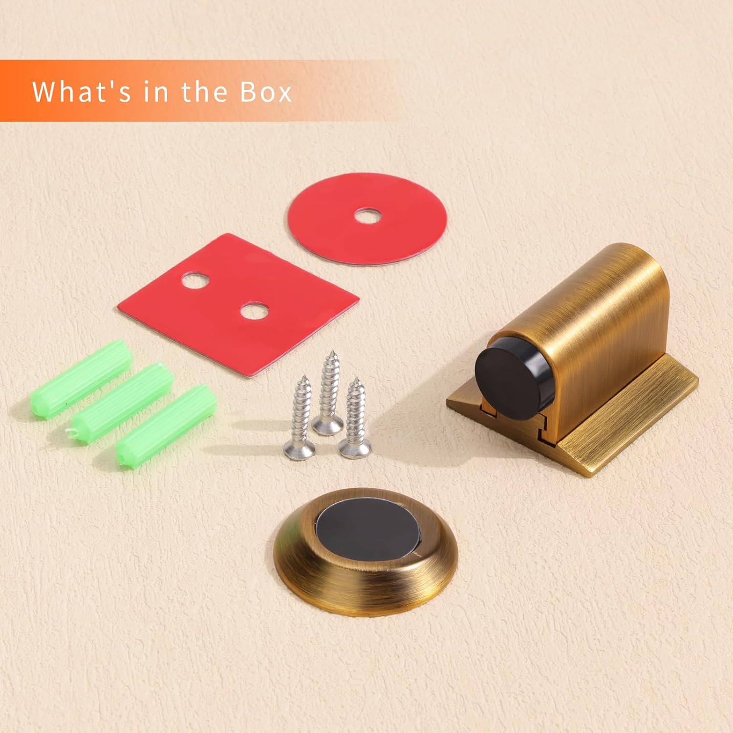Bak Bo Magnetic Door Stoppers 1 Pack Bottom of Door Holder Keep Door Open No Drilling Magnet Floor
