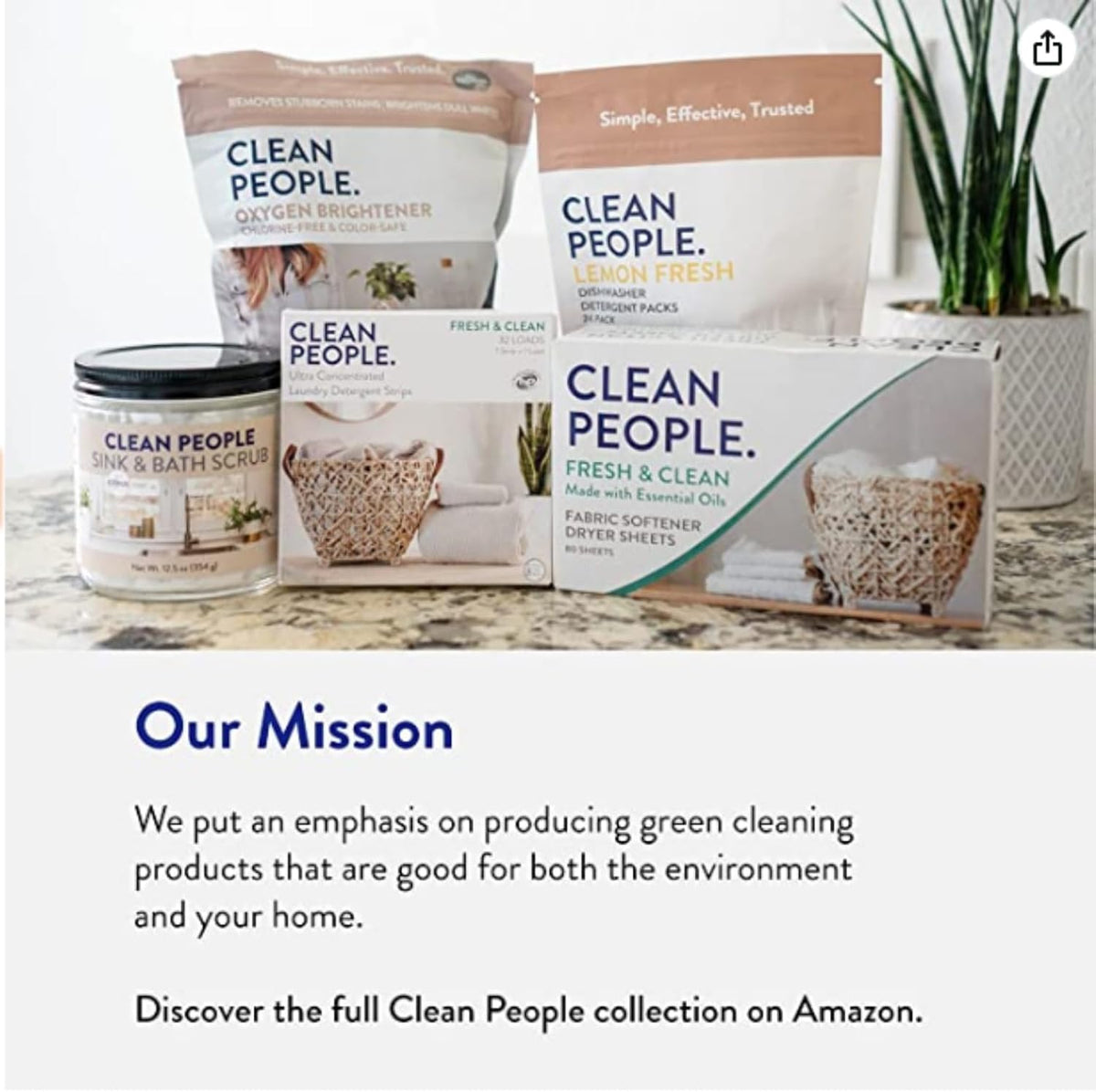 The Clean People Fabric Softener Sheets - Dryer Sheets - Softens & Removes Static - Vegan Laundry