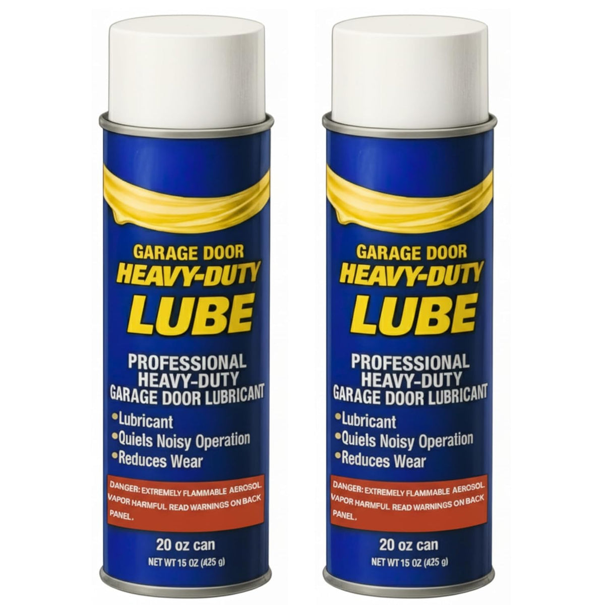 Premium Heavy-Duty Garage Door Lubricant 20oz (2 Pack) – Long-Lasting, Multi-Purpose Rust