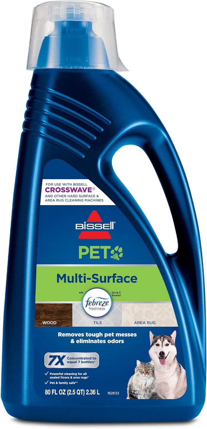 Bissell Multi-Surface Pet Formula with Febreze Freshness for Crosswave, 2295L, 80 oz, Safe to use