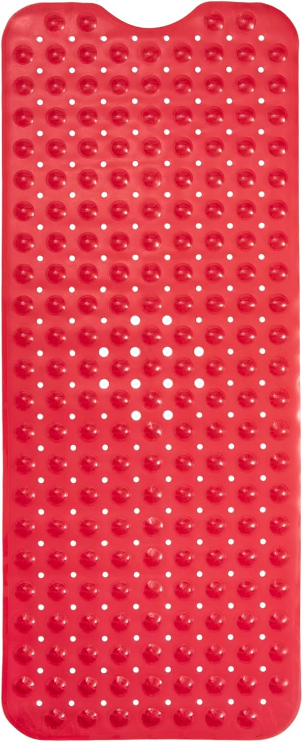 ENKOSI Non-Slip Bath Mat – Extra Long 40 x 16 Bathtub Shower Mat – Anti Slip Safe PVC Bathroom Tub