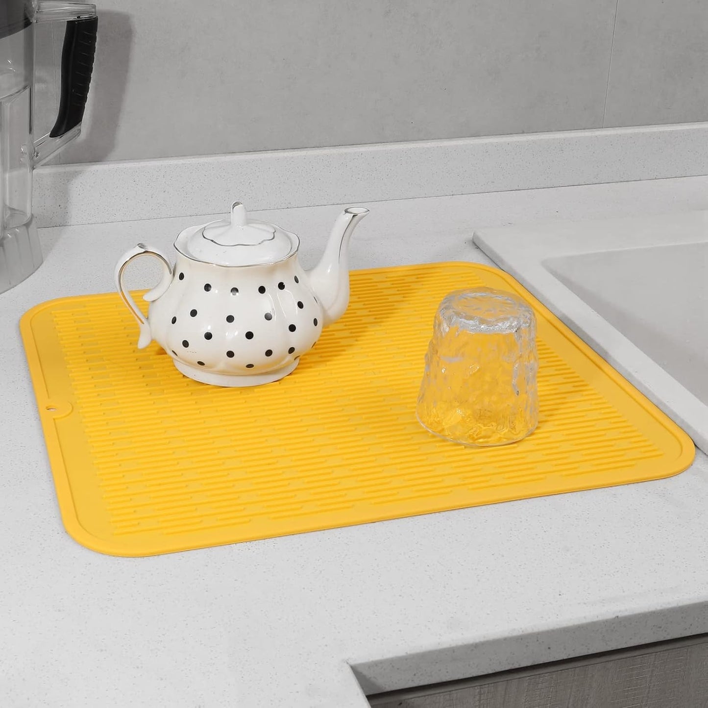 Silicone Dish Drying Mat for Multiple Usage,Easy clean,Eco-friendly,Heat-resistant Silicone Mat for