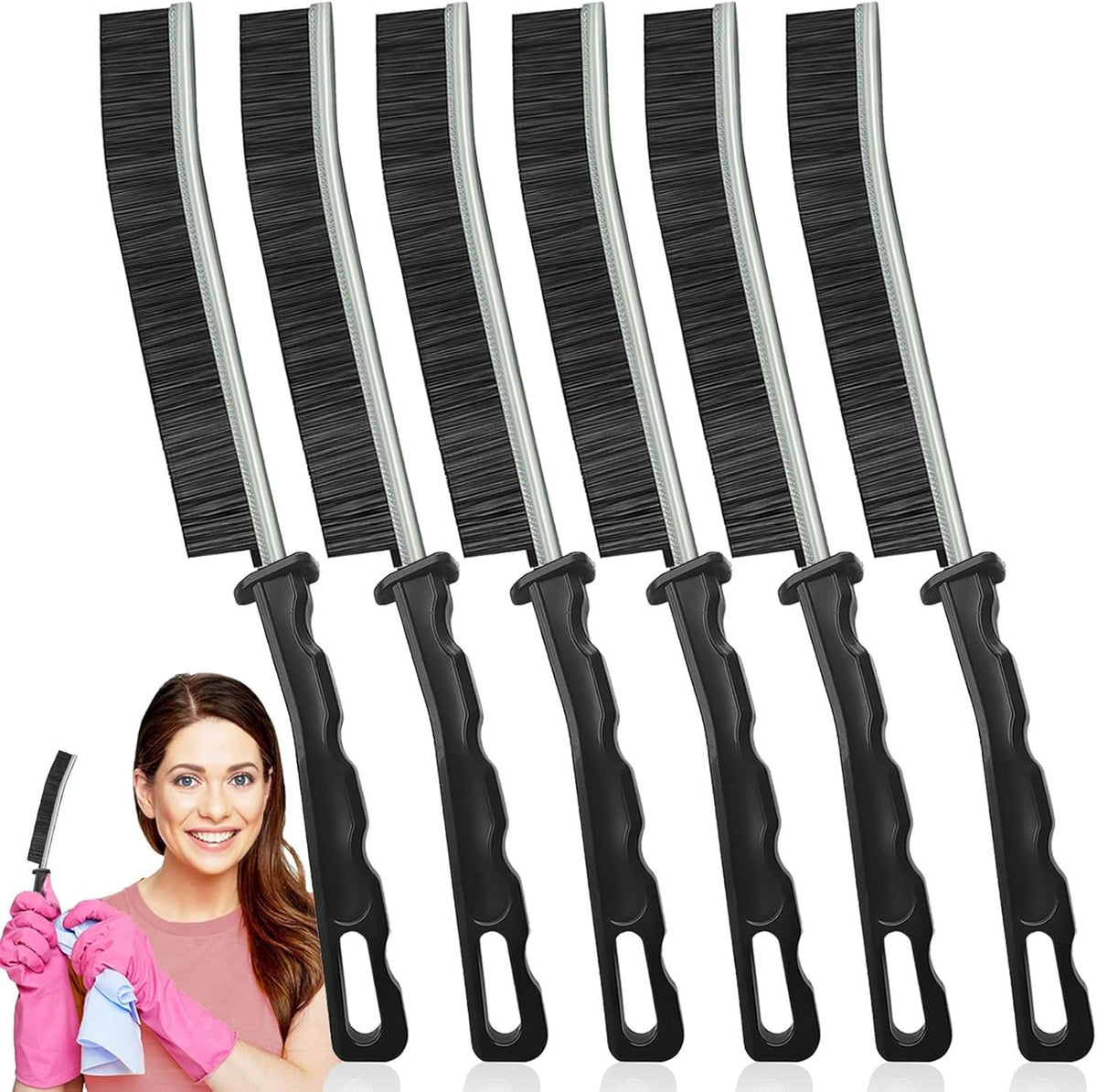 Crevice Cleaning Brush,Multifunctional Cleaning Brush Tool, Bathroom Gap Brush, Small Cleaning