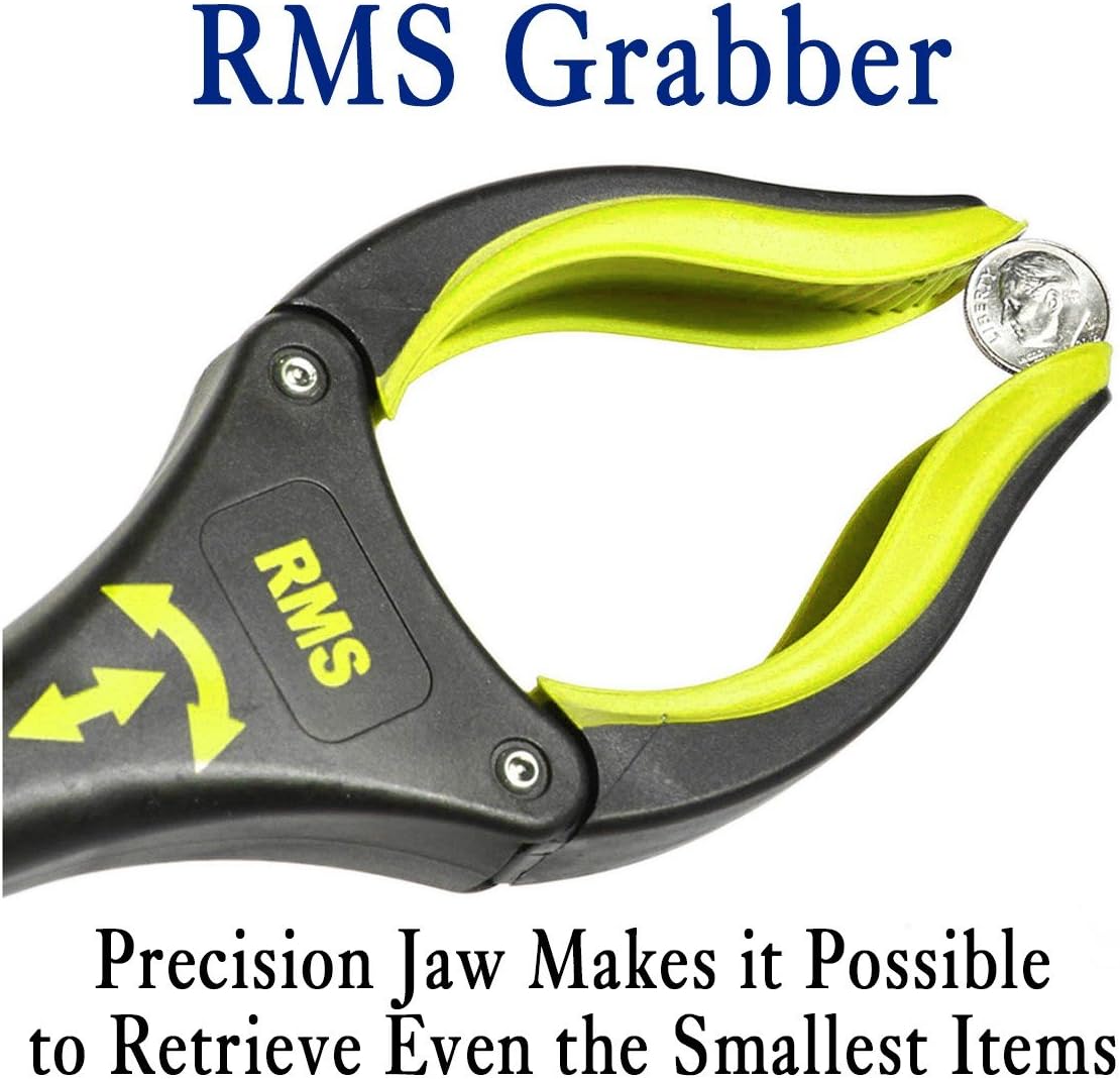 RMS 2-Pack 32 Inch Extra Long Grabber Reacher with Rotating Jaw - Mobility Aid Reaching Assist Tool