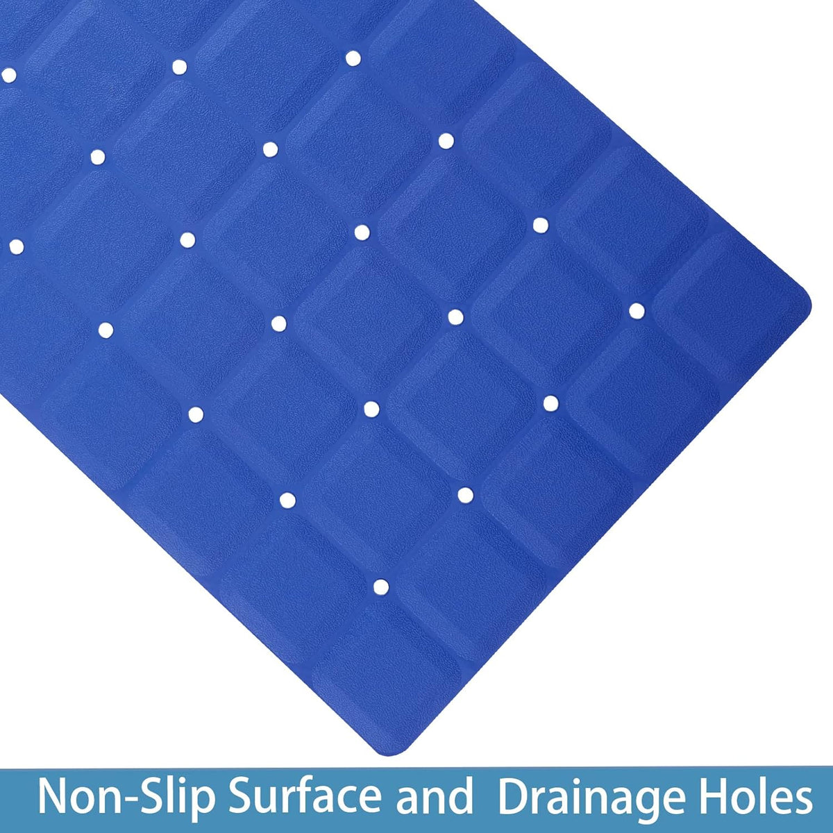 Foldable Silicone Bathtub Mat: Jumbo Size Heavy Duty Safety Bath Mat for Tub Without Suction Cups