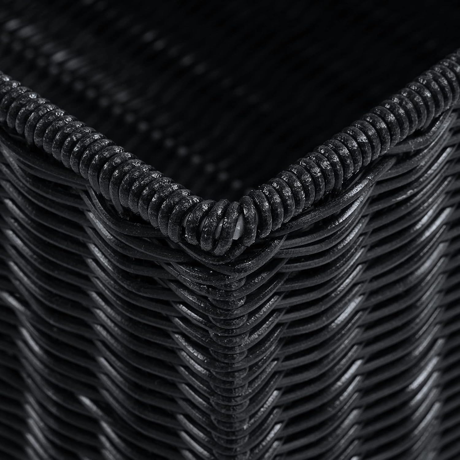 HOONEX Wicker Storage Baskets for Organizing, Decorative Woven Baskets for Storage with Carrying