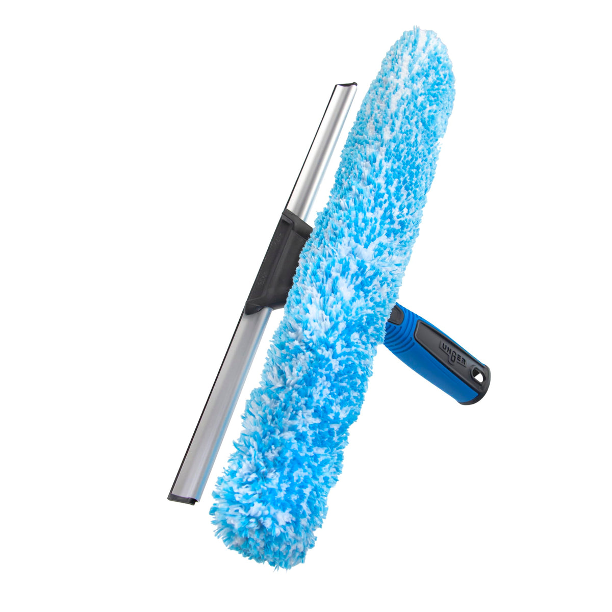 Unger Professional Connect and Clean 2-in-1 Squeegee and Scrubber, 14” Window Cleaning Tool