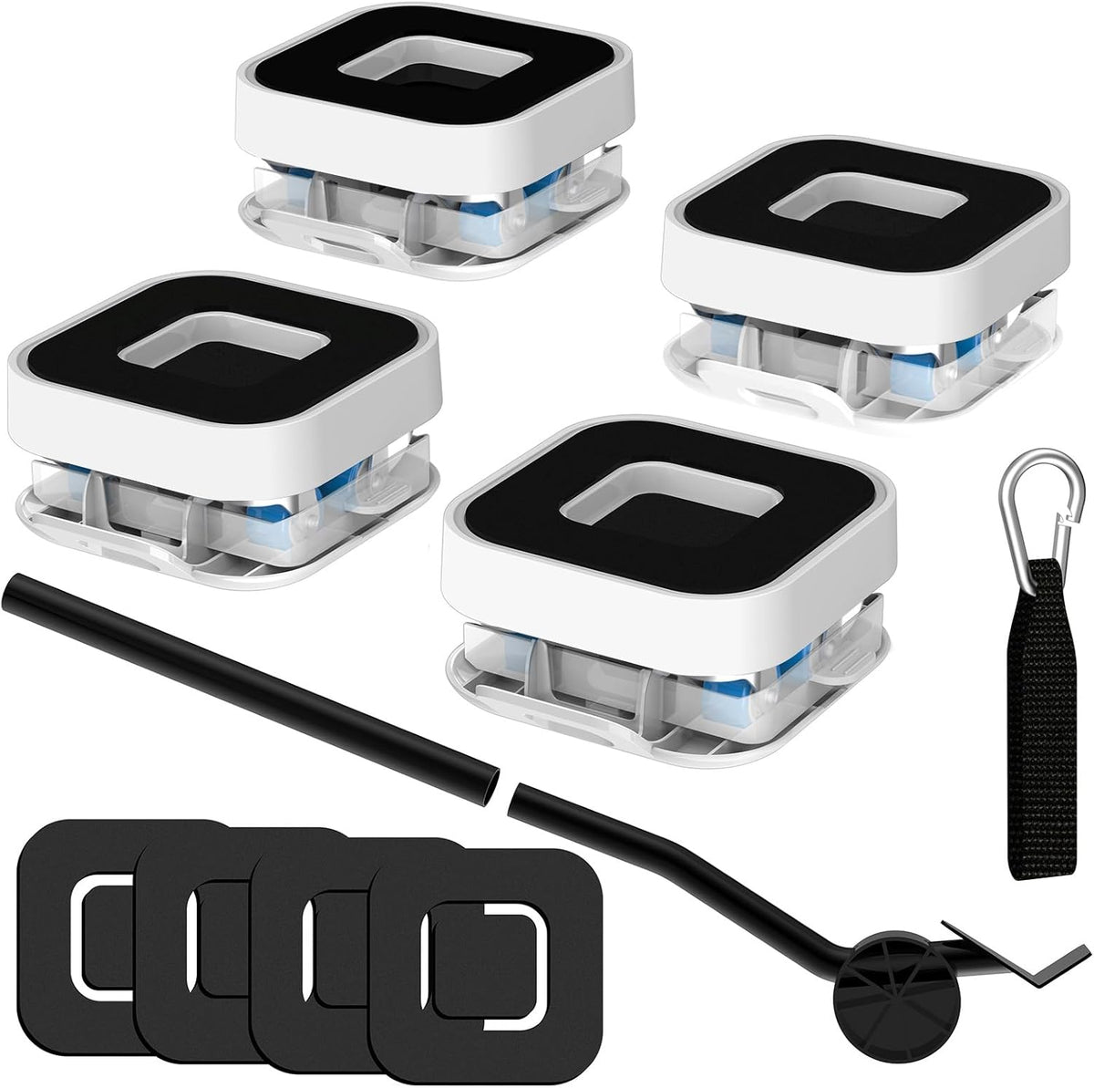 New Upgraded Furniture Sliders for Hard Floors & Carpets, 2-in-1 Furniture Movers with Wheels
