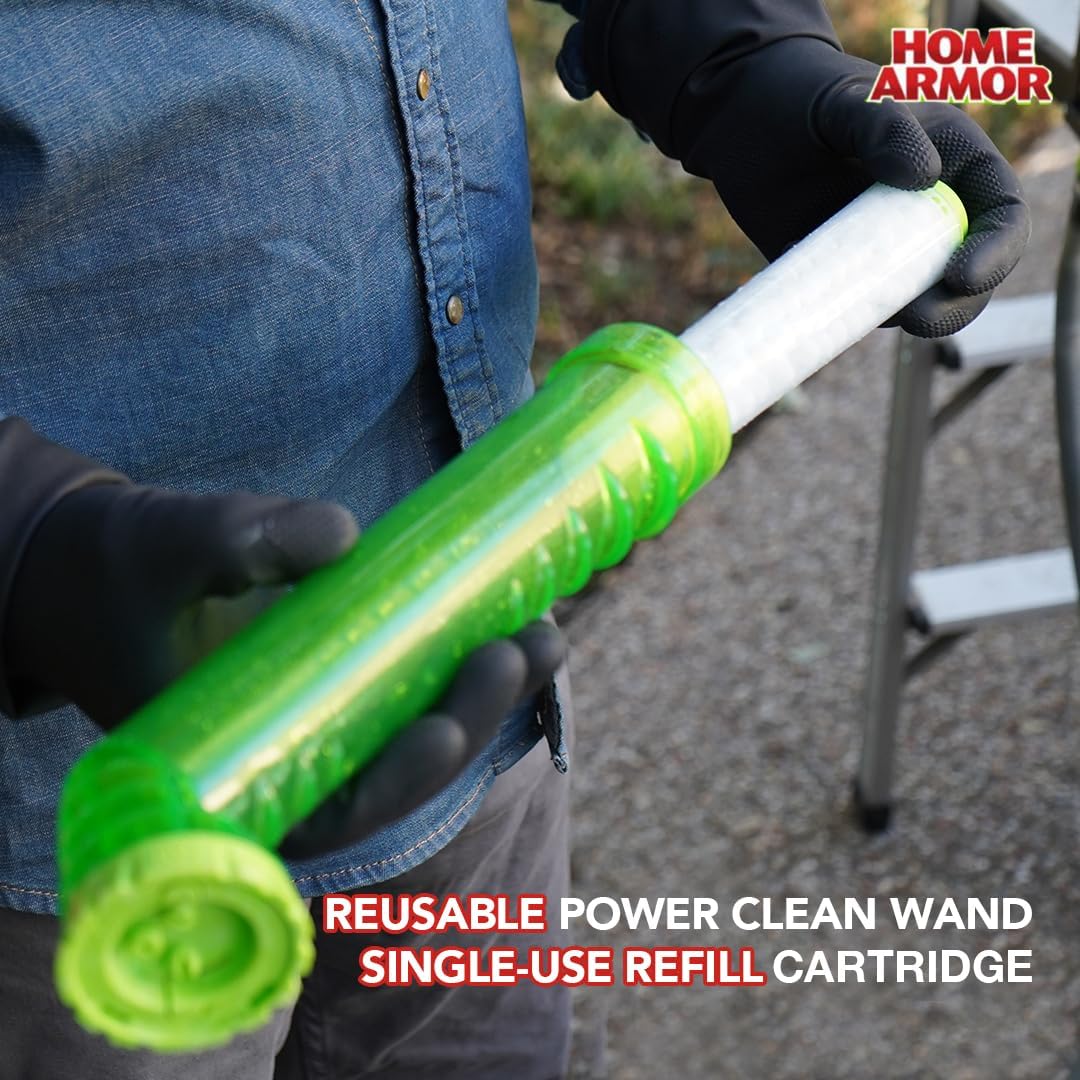 Home Armor Refill Cleaning Cartridge, 1 Pack, For Use with the Power Clean Wand, 2X Cleaning Power