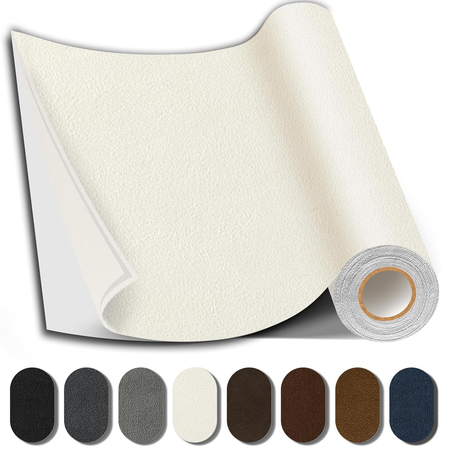 Suede Repair Patch, 17X158 Inch Fabric Large Repair Tape, Self-Adhesive Patches for Furniture