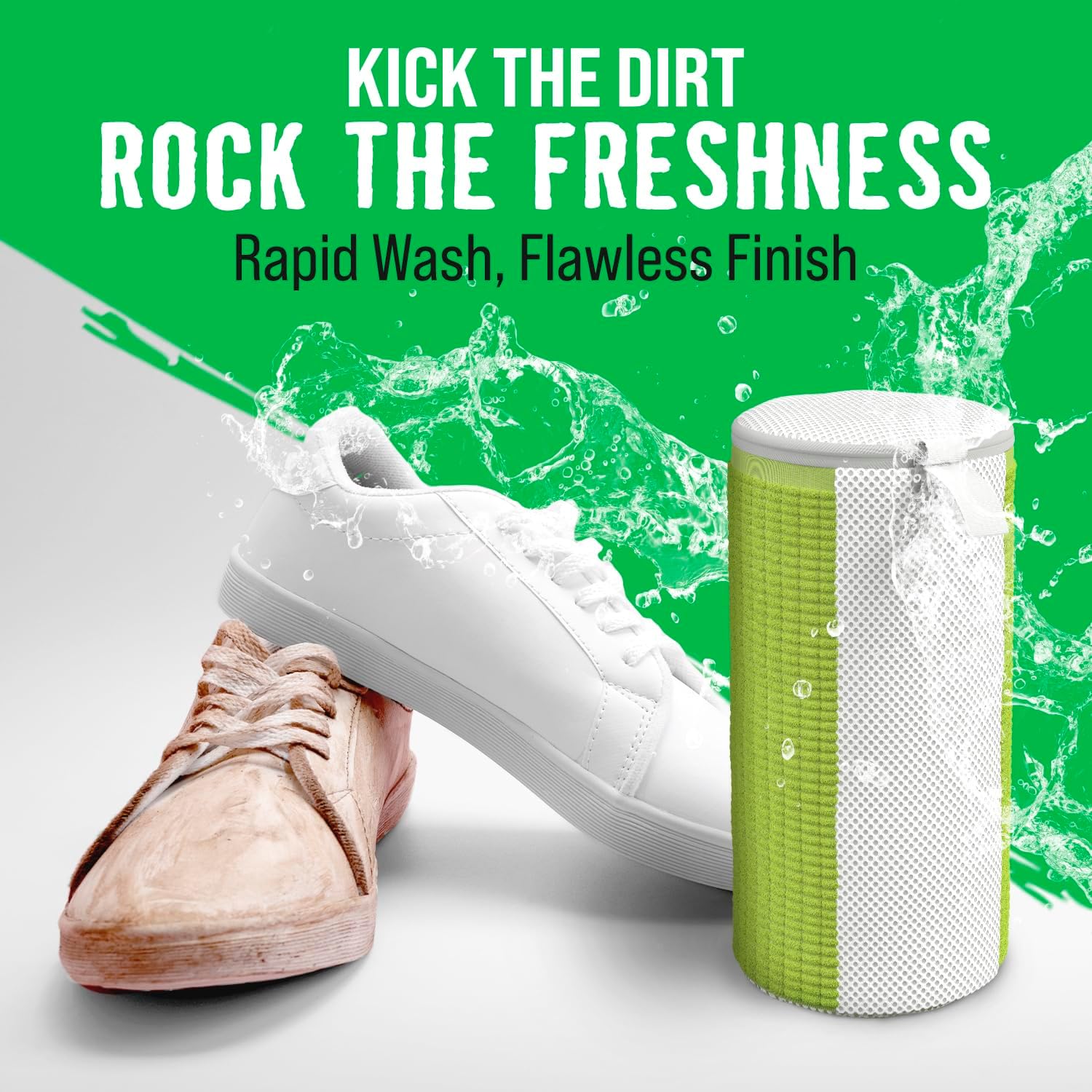 Rockin'Green Shoe Washing Machine Bag - 360° Deep Clean Shoe Washing Bag - Shoe Bag for Washing