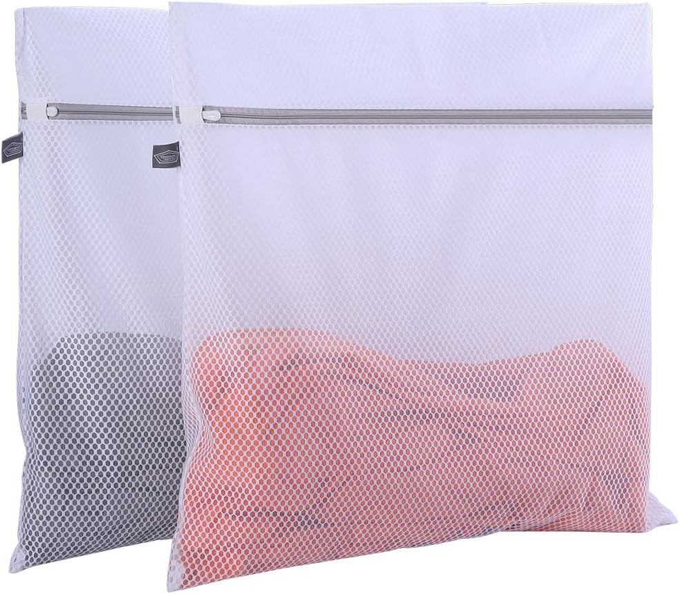 Kimmama Oversize Laundry Bags Mesh Wash Bags, Large Delicates Bag for Washing Machine, Jumbo