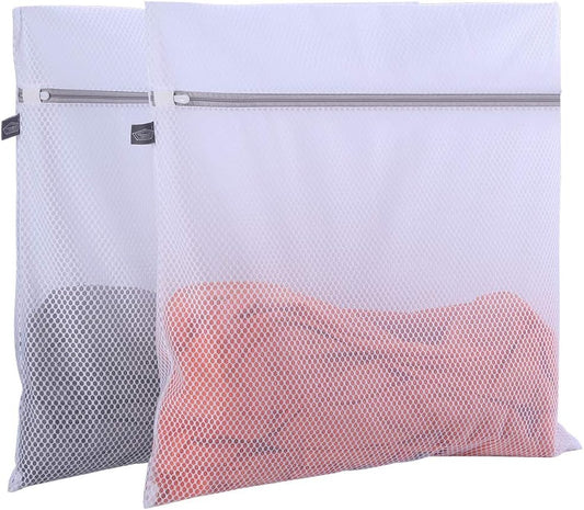 Kimmama Oversize Laundry Bags Mesh Wash Bags, Large Delicates Bag for Washing Machine, Jumbo