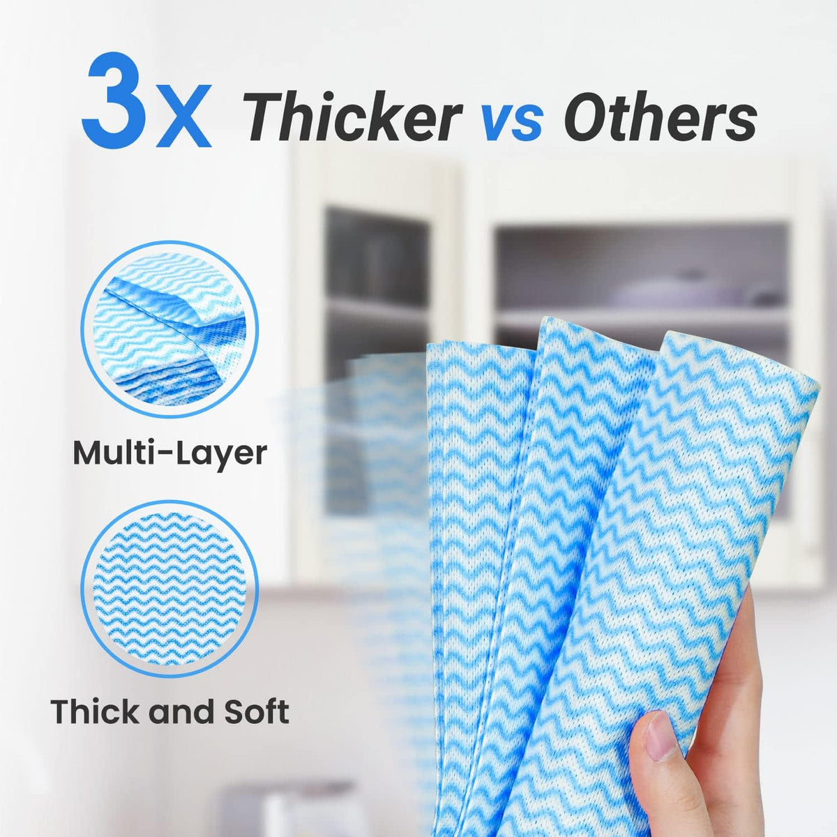 Reusable Cleaning Cloths Dish Paper Towels, Domestic Cleaning Towels, Multipurpose Quick-Dry Rag