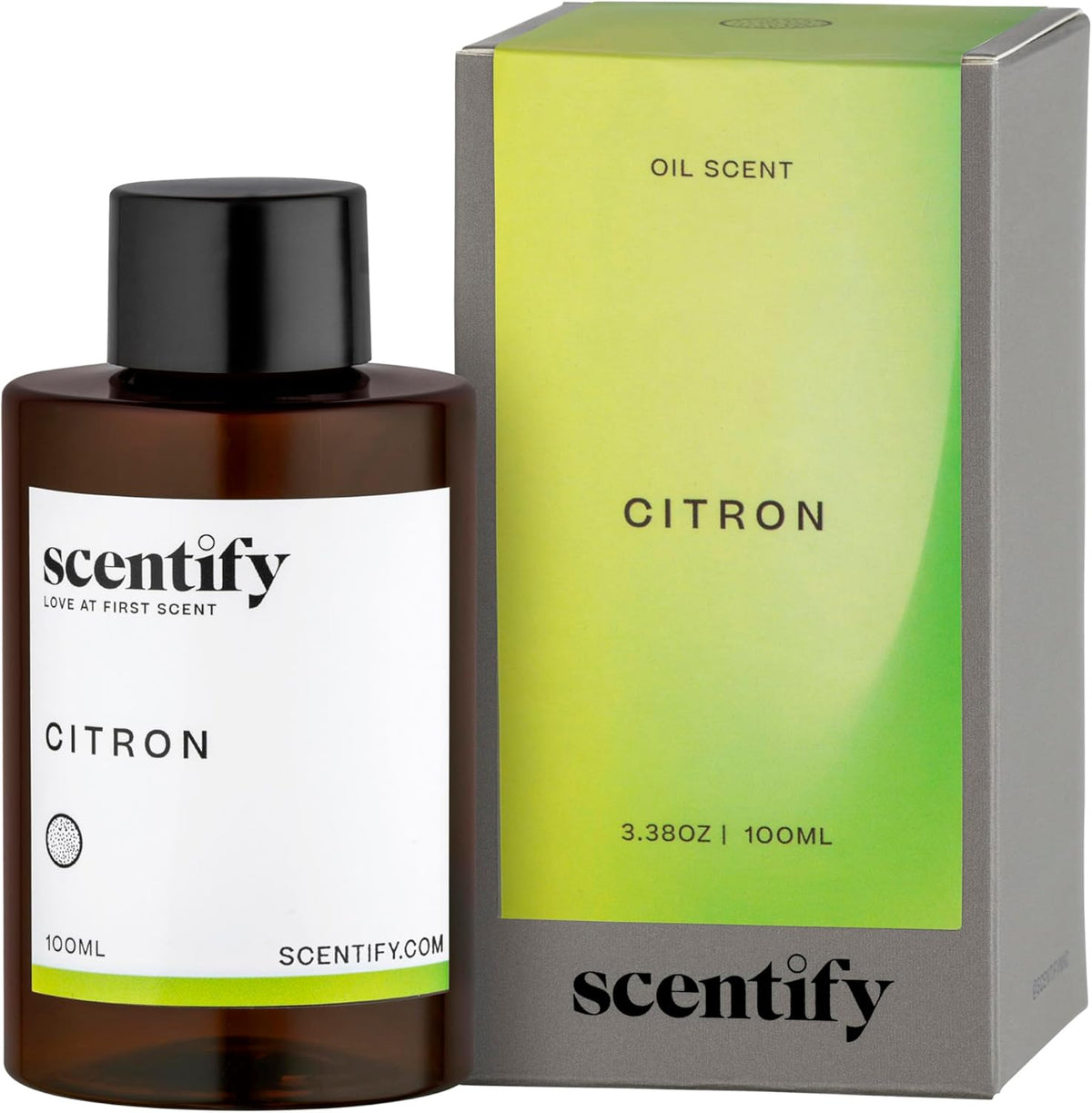 Scentify Citron Aroma Oil Refill Scent for Oil Diffusers - Lemon, Jasmine, Musk, Woods Scents