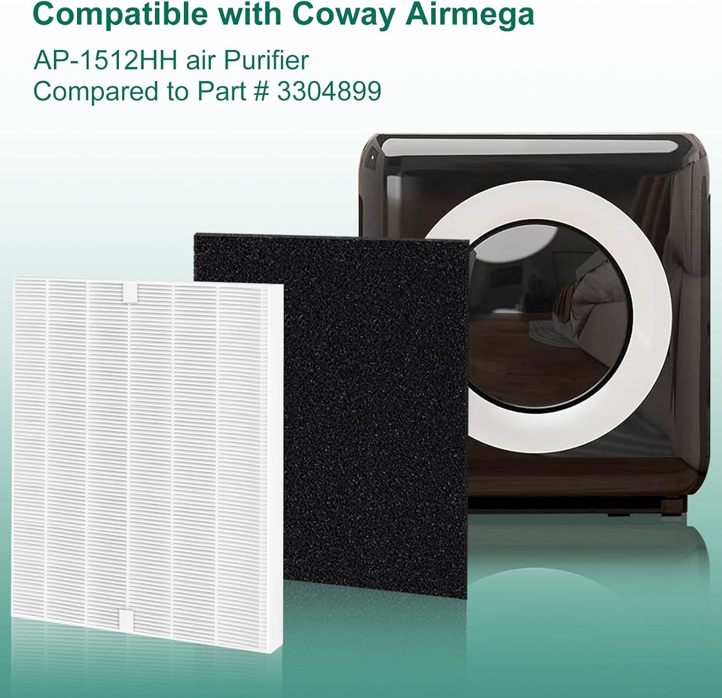 AP-1512HH Replacement Filter Compatible with Coway Airmega AP-1512HH and Airmega 200M air