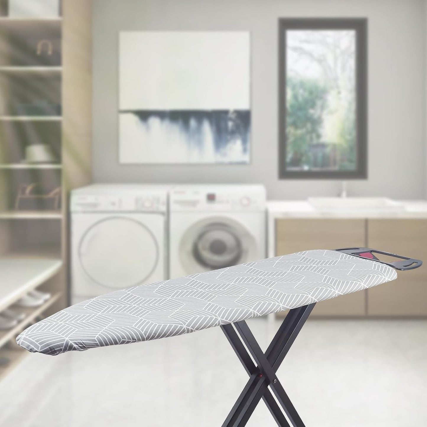 Ironing Board Cover with Padding 15 x 54 inch Standard Full Size, Heat Reflective with Hook and