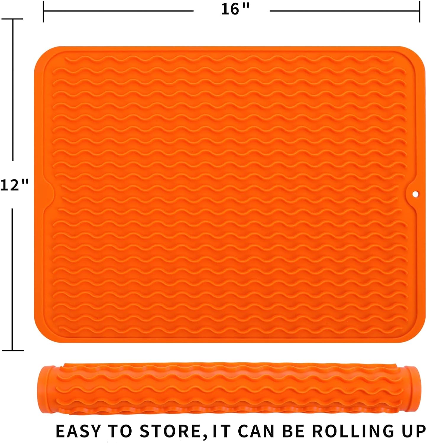 Silicone Dish Drying Mat for Multiple Usage,Easy clean,Eco-friendly,Heat-resistant Silicone Mat for