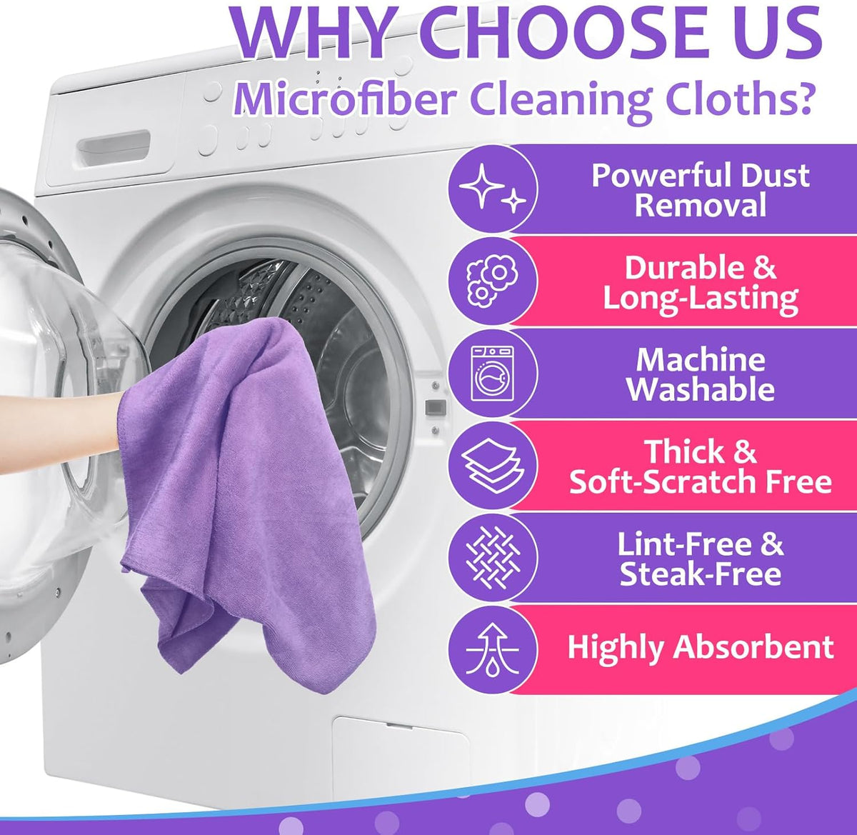 Newwiee 3 Pcs Extra Large Microfiber Cleaning Cloth 30" x 20" Washable Reusable Microfiber Towel