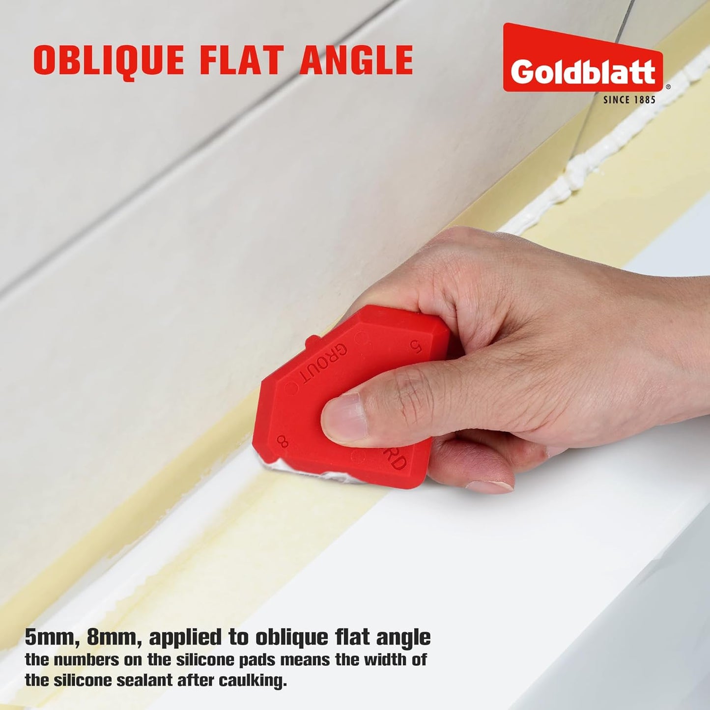 Goldblatt Caulk Remover Tool, Grout Removal Tool, Caulking Tool, Silicone Caulking Tool Kit