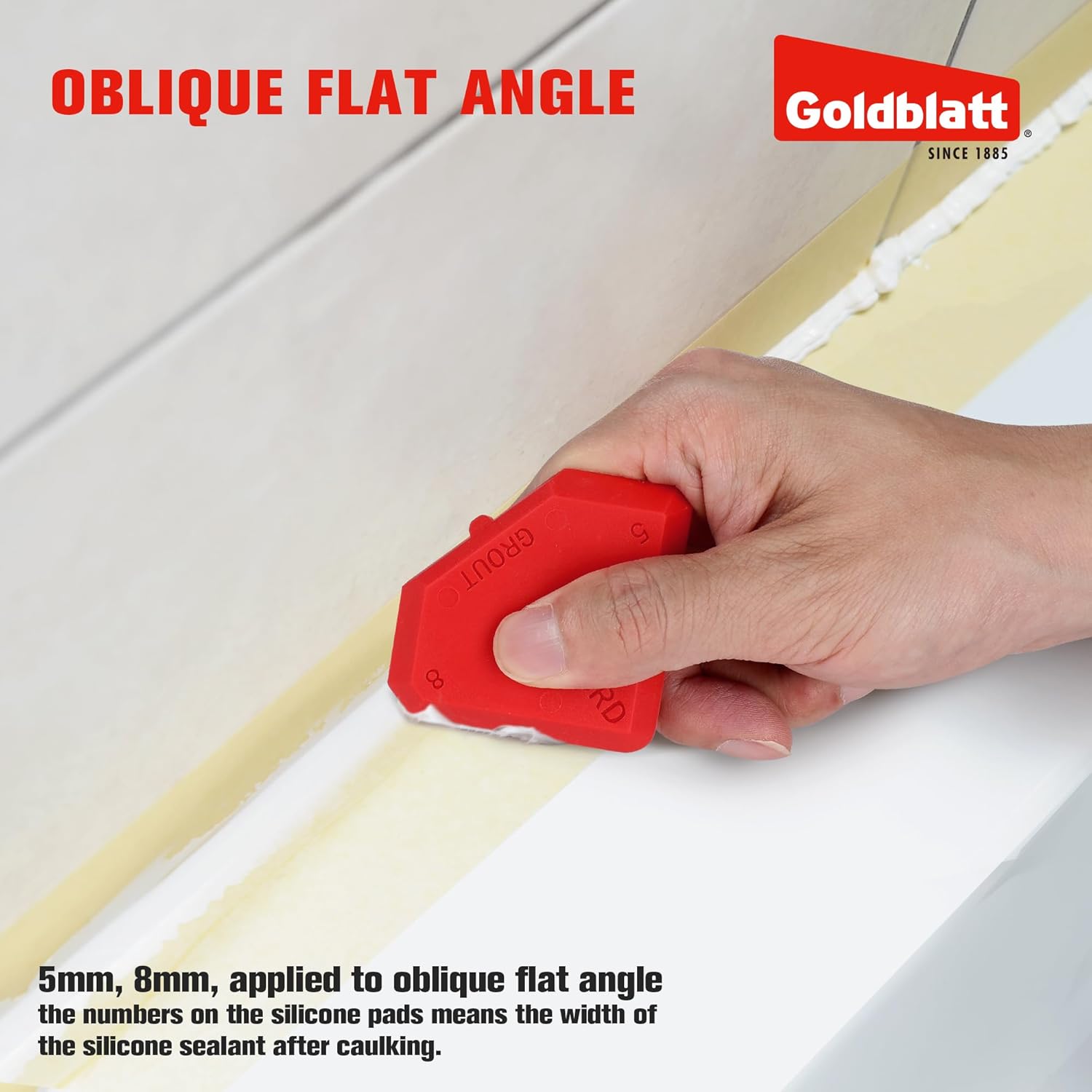Goldblatt Caulk Remover Tool, Grout Removal Tool, Caulking Tool, Silicone Caulking Tool Kit