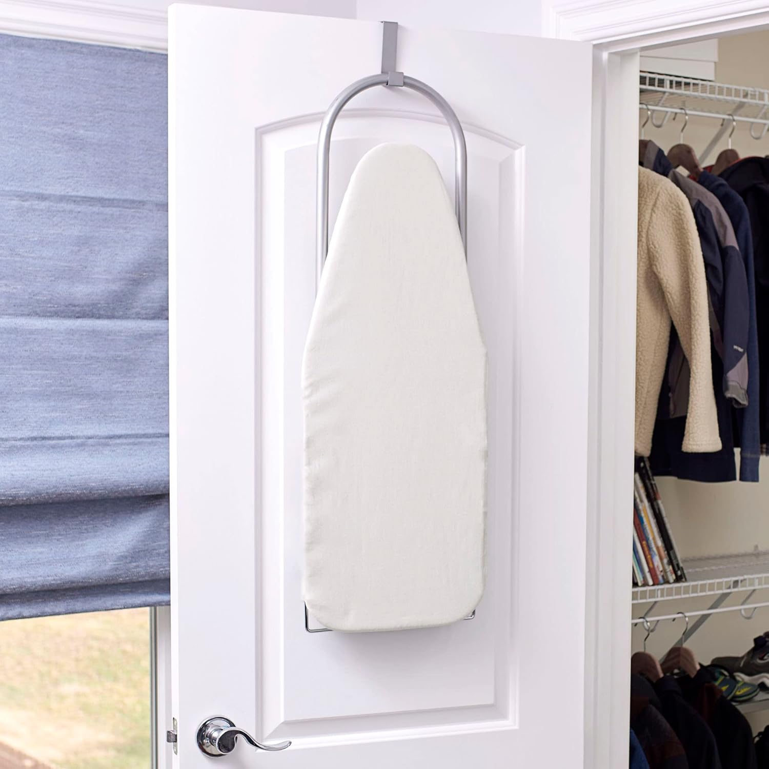 Household Essentials Tabletop Ironing Board, Compact Ironing Board with Iron Rest, Includes Door