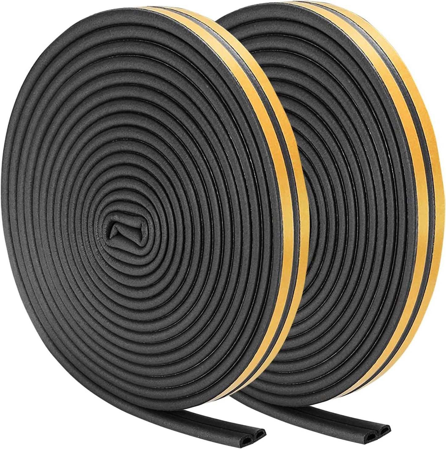 Weather Stripping Seal Strip Tape, Doors Windows Frame Self Adhesive D Type Foam Sealing Tape