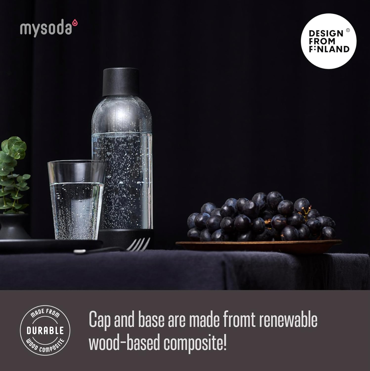 Mysoda Carbonating Bottles 2Pck 0.5L - Compatible with MySoda and any brands - Quick-Lock Reusable