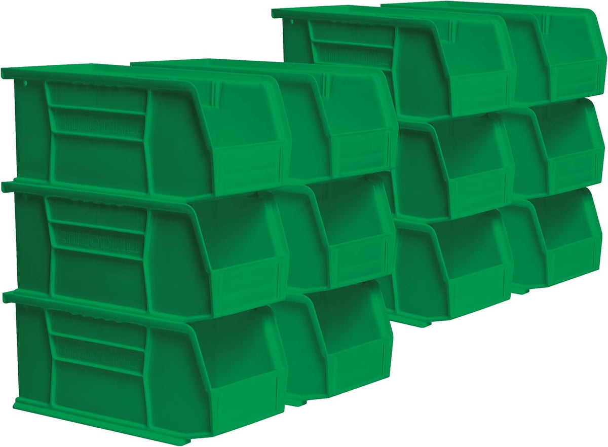 Akro-Mils 30230 AkroBins Plastic Storage Bins, Space-Saving Stackable Bins for Garage, Pantry