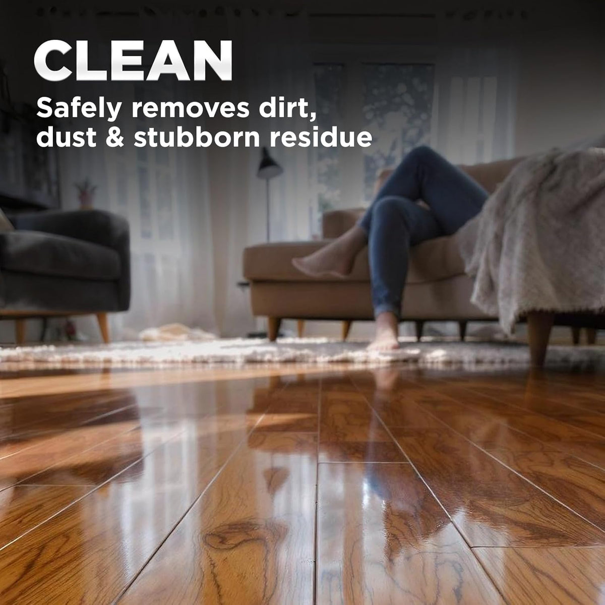 Weiman Hardwood Floor Cleaner and Polish Restorer Combo - 2 Pack - High-Traffic Hardwood Floor