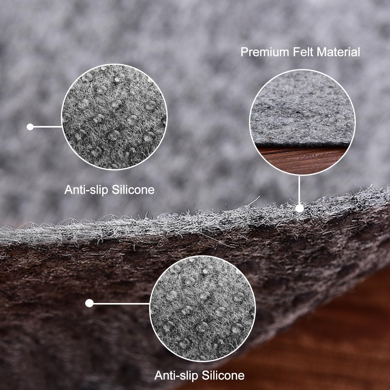 Non Slip Mattress Gripper and Area Rug Felt Pad, Keeps Mattress and Rug in Place - Full Size (4 x 6