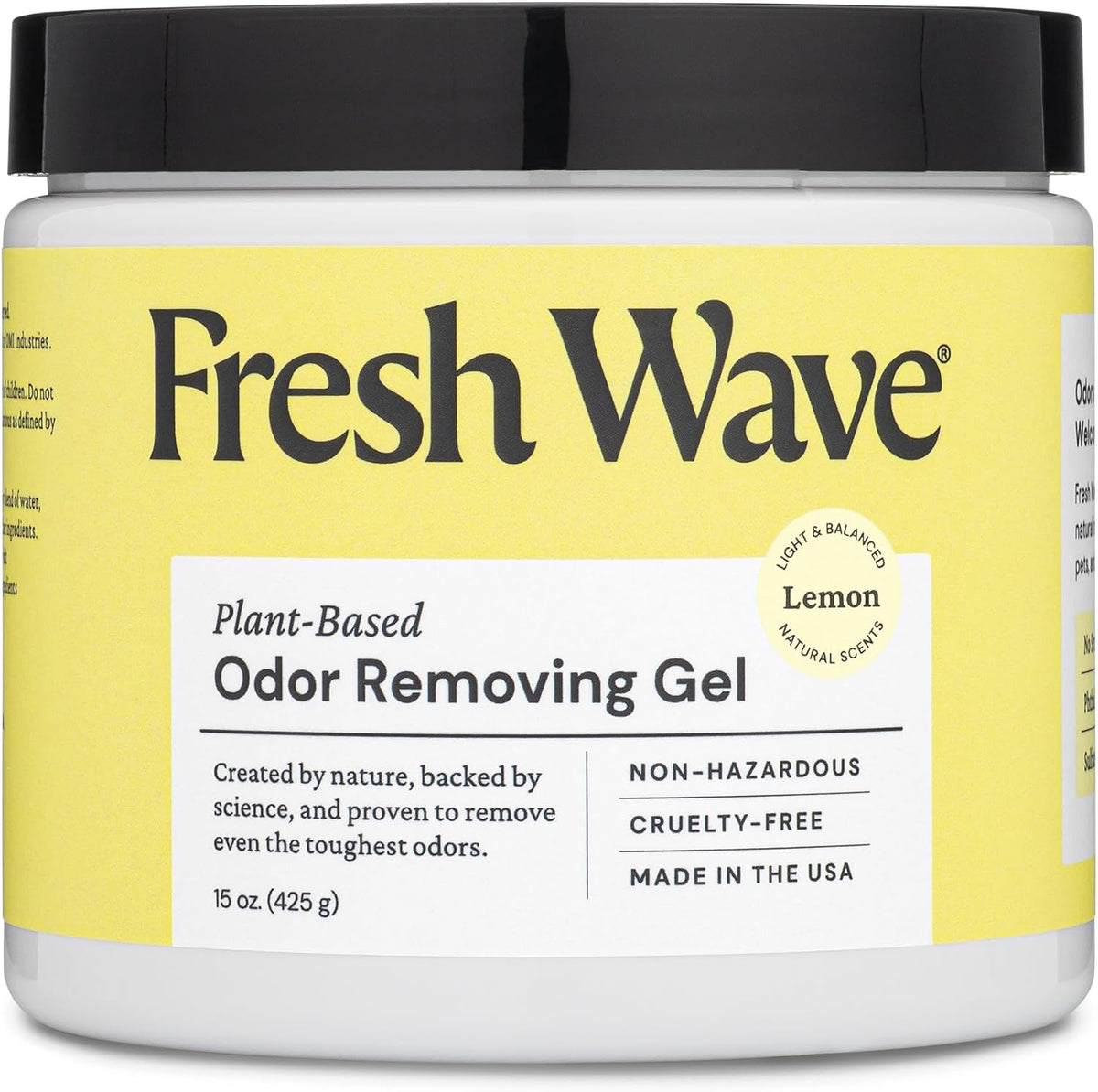 Fresh Wave Lemon Odor Removing Gel, 15 oz. | Odor Absorbers for Home | Safer Odor Relief | Natural