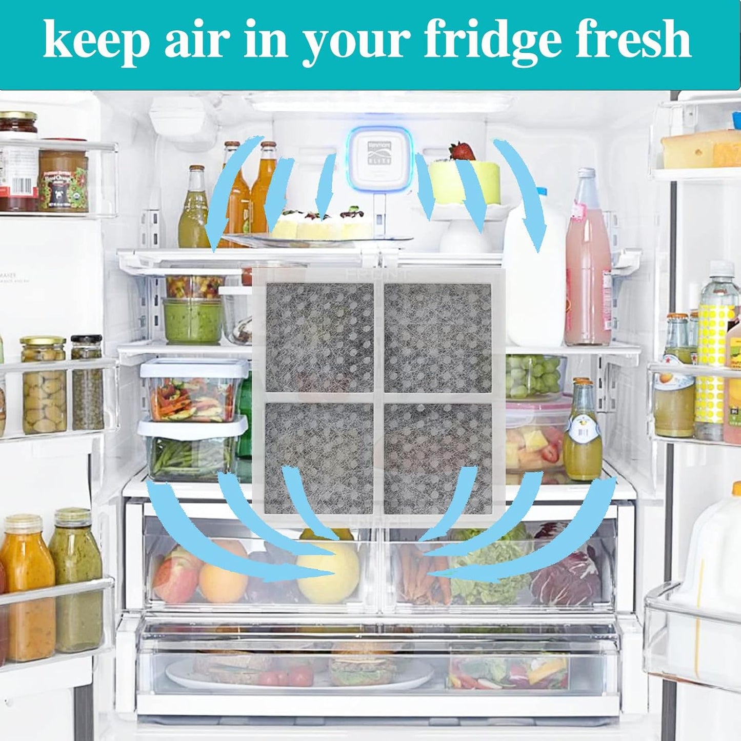 SEISSO LT120F Fresh Refrigerator Air Filter Replacement for LG, Compatible with Kenmore - Freshen