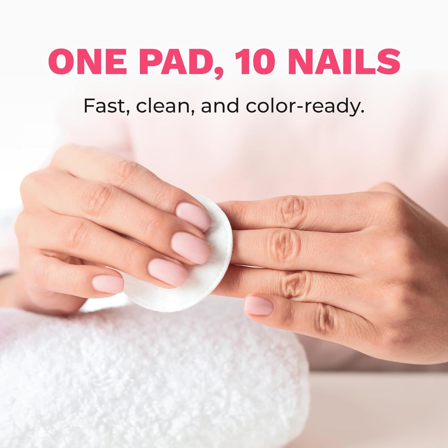 Diamond Wipes Nail Polish Remover Wipes with Aloe Vera, Acetone Nail Polish Remover Pads, 50