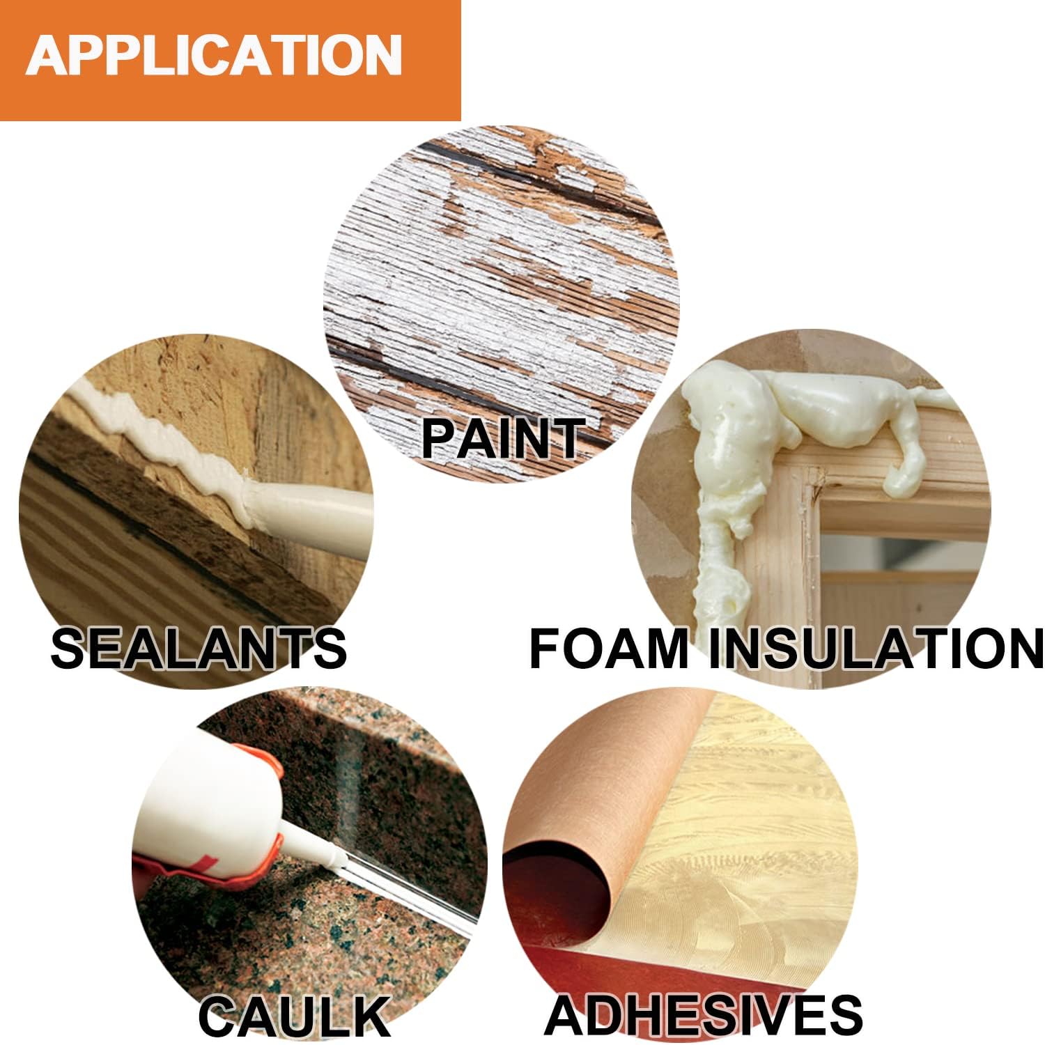 6 Oscillating Tool Scraper Blades Flexible Rigid Scraper Blade, for Removal of Caulk,Vinyl
