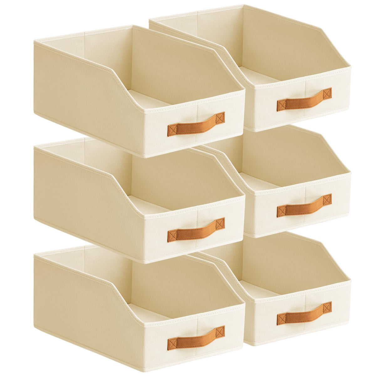 Homsorout Fabric Storage Bins for Organizing, 6 Pack