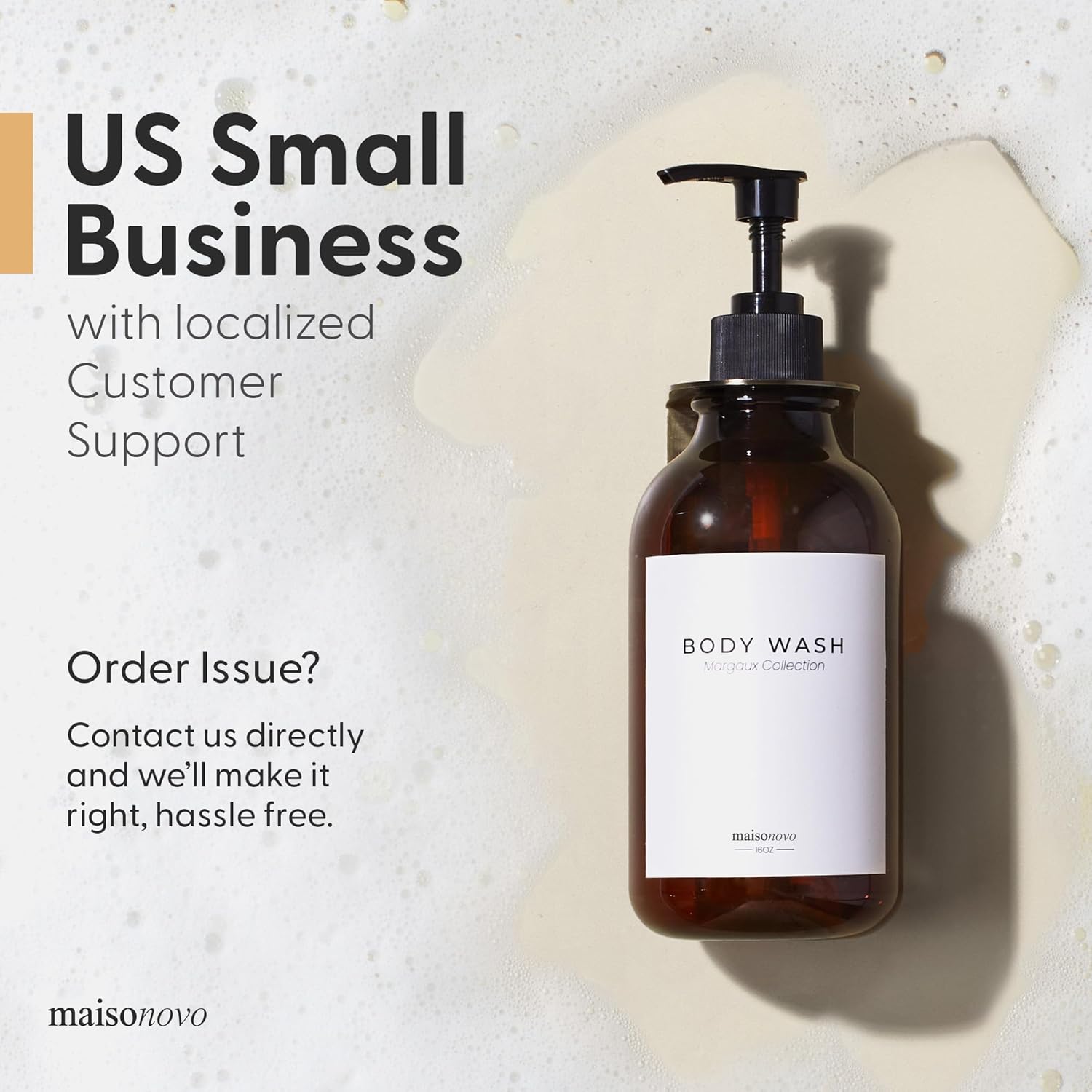 MaisoNovo Shampoo and Conditioner Dispenser - Shower Soap Dispenser Wall Mounted - 16.9 fl oz Set