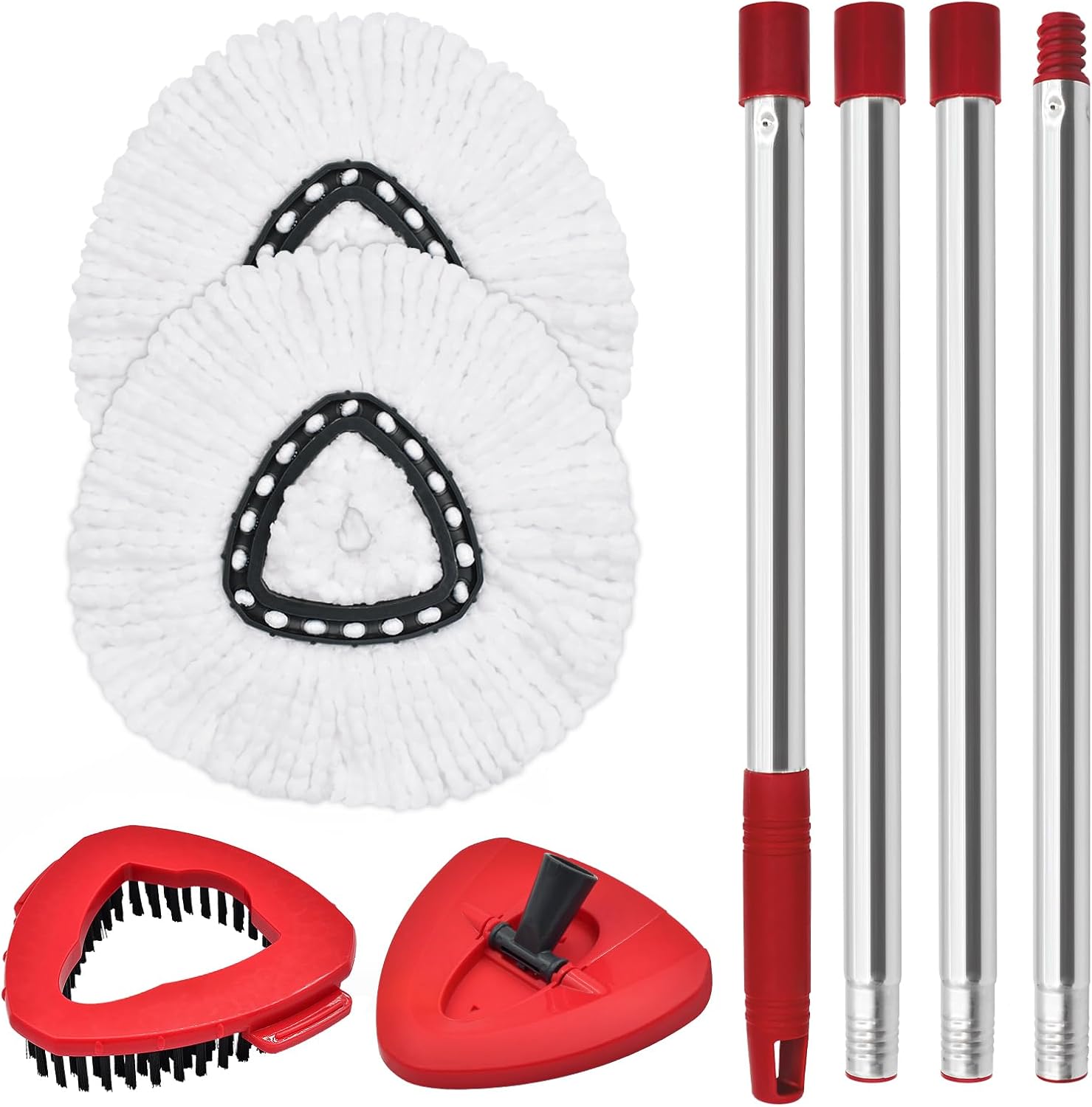 Spin Mop Handle Replacement for Ocedar, Mop Heads Replacements Compatible with O-Cedar EasyWring