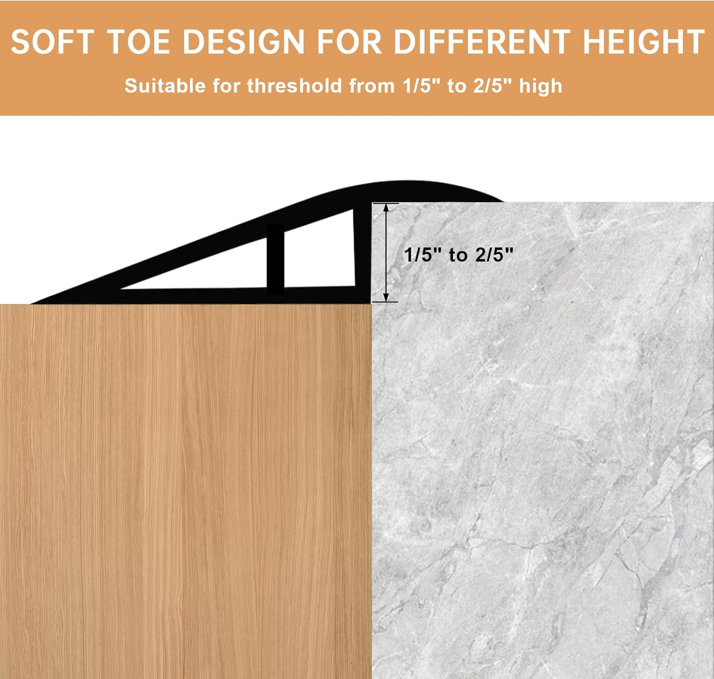 Vinyl Door Threshold Flooring Transition Strip Self Adhesive Carpet Edging Strip for Laminate