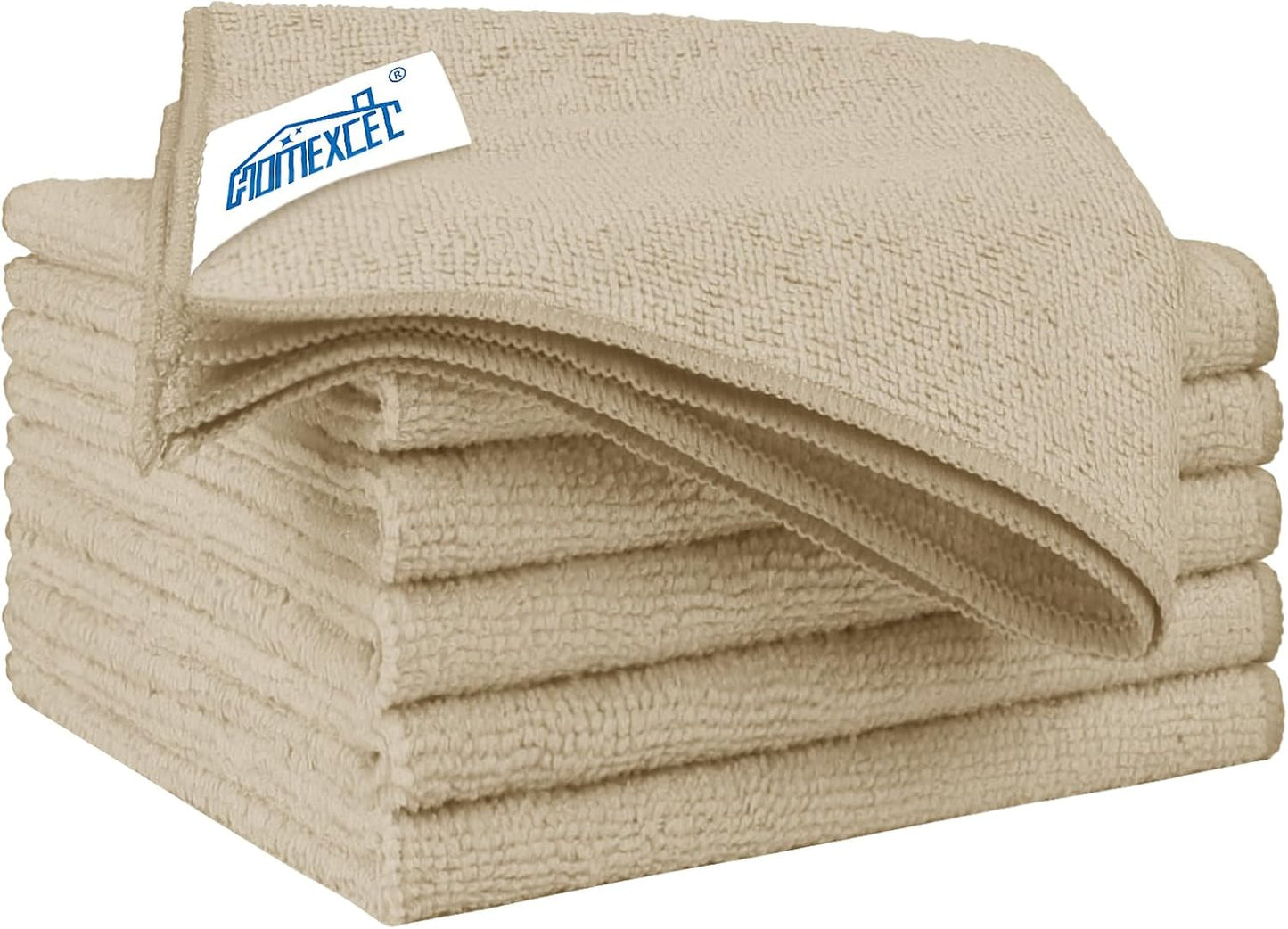 HOMEXCEL Microfiber Cleaning Cloth 6 Pack 12.5 x 12.5 inch Microfiber Towels for Cars Ultra