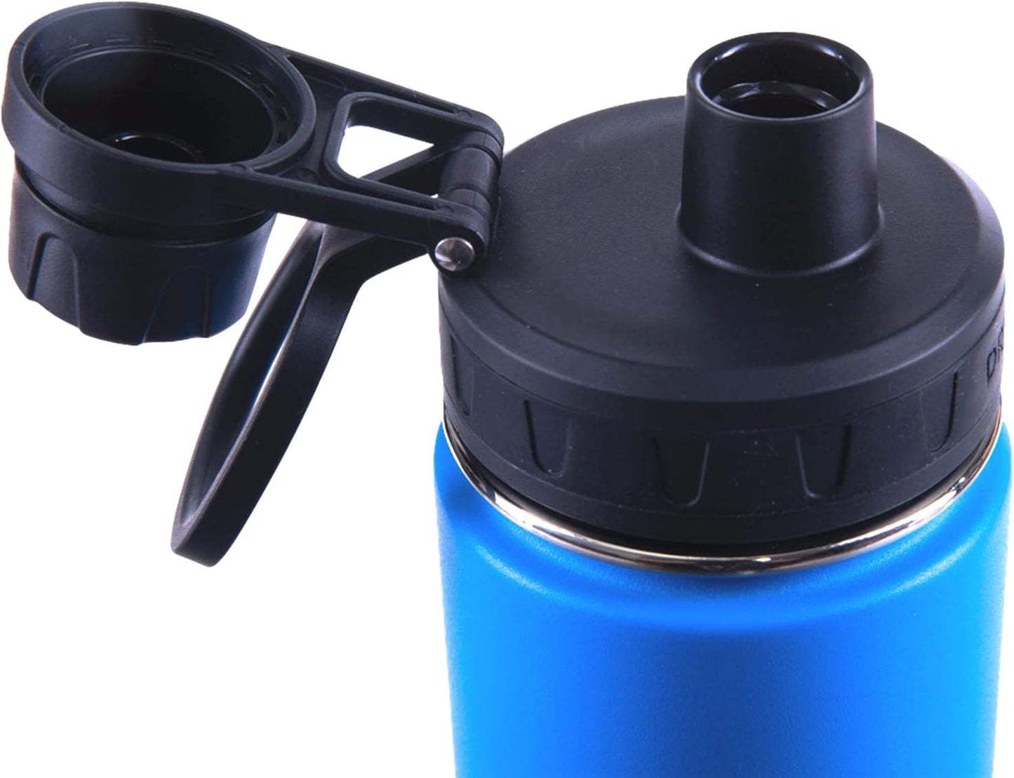 DRINCO Stainless Steel Water Bottle Spout Lid Vacuum Insulated Double Wall Water Bottle Wide Mouth